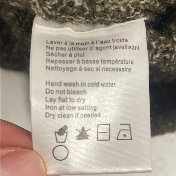 Charlie B Reversible Front Back Sweater Cardigan Ombré Green (Pine) Sz M - Picture 9 of 14